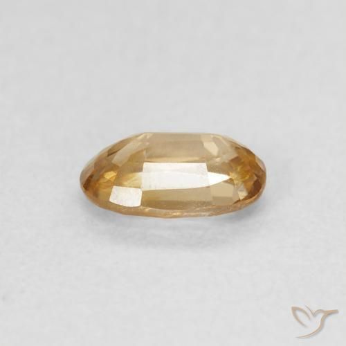 Zircon Or naturelle ovale, 0.69 ct, VS