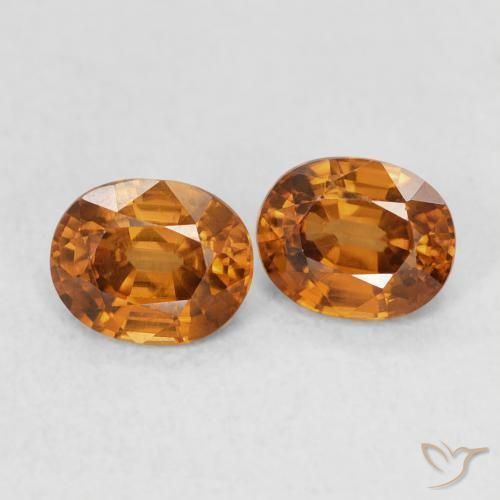 Shop natural 1.20ct Orange brun Zircon gems, ovale, from Colombie at GemSelect. In stock, global shipping!