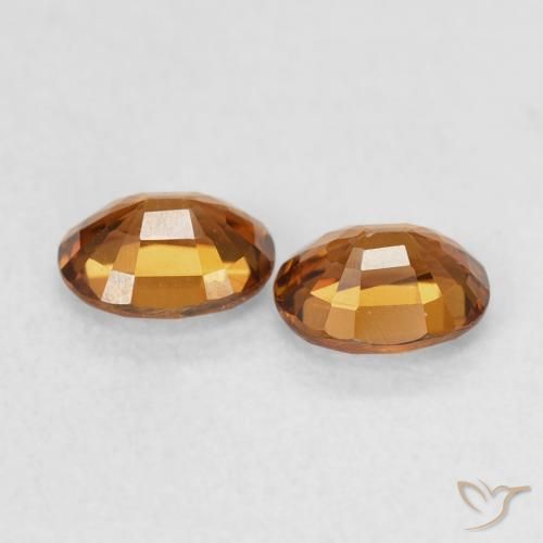 Shop natural 1.20ct Orange brun Zircon gems, ovale, from Colombie at GemSelect. In stock, global shipping!