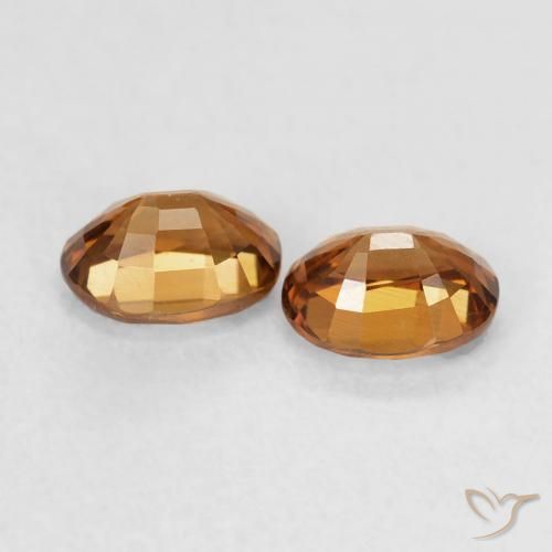 Shop natural 1.25ct Orange brun Zircon gems, ovale, from Colombie at GemSelect. In stock, global shipping!