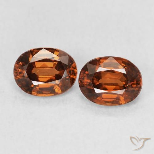 1.23ctw Naturel Ambre orange Zircon, ovale, VVS