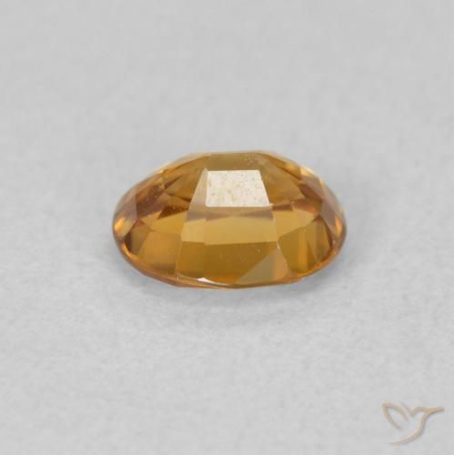 Zircon Brun doré naturelle ovale, 0.96 ct, VVS