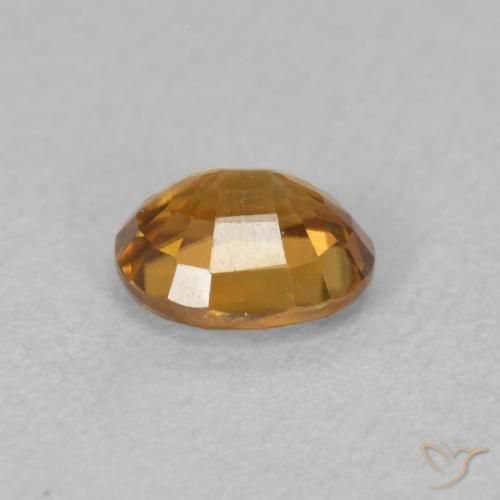Zircon Orange moyen naturelle ovale, 1.02 ct, VVS