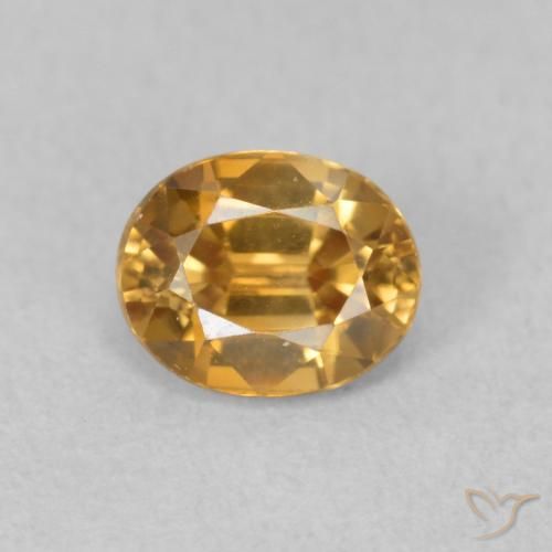 1.16ct Naturel Or moyen Zircon, ovale, VVS
