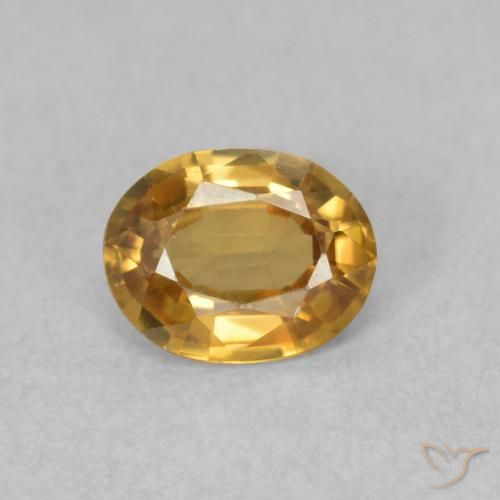 0.75ct Naturel Brun doré Zircon, ovale, VVS-VS