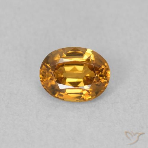 0.65ct Naturel Orange rouille Zircon, ovale, VVS