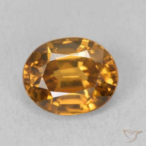 1.09ct Naturel Brun doré Zircon, ovale, VVS