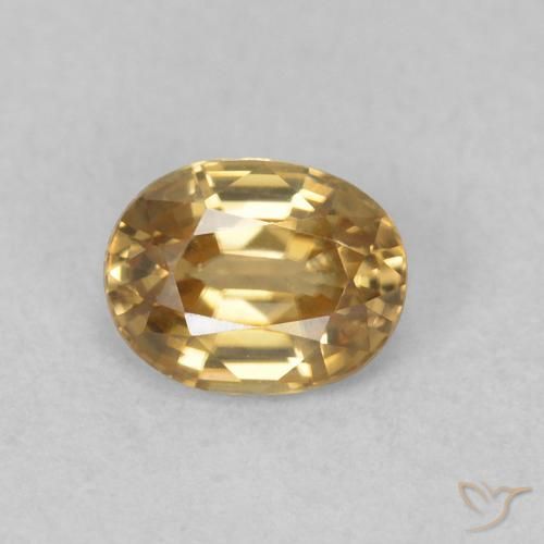 0.63ct Naturel champagne Zircon, ovale, VVS