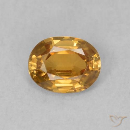 0.53ct Naturel Brun doré Zircon, ovale, VS