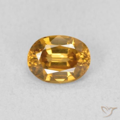 0.59ct Naturel Or Zircon, ovale, VVS
