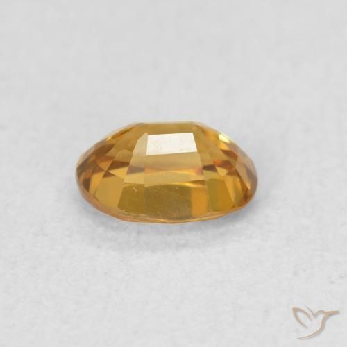 Zircon Or naturelle ovale, 0.59 ct, VVS