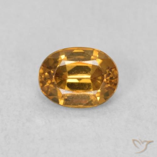 0.62ct Naturel Orange moyen Zircon, ovale, VVS
