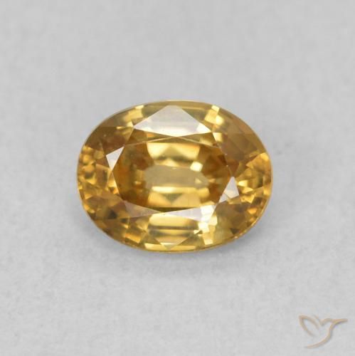 0.64ct Naturel champagne Zircon, ovale, VVS