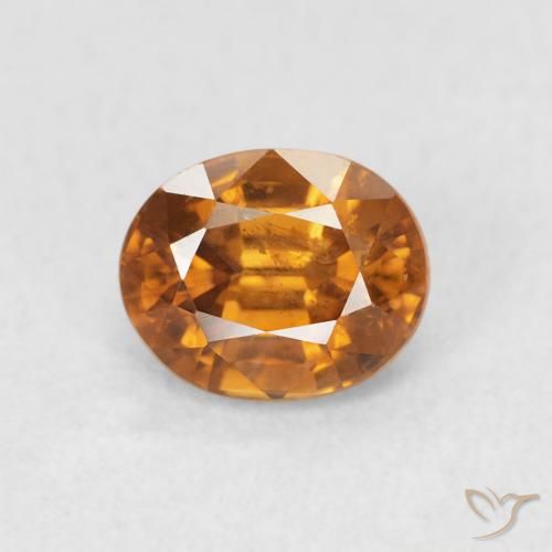 1.12ct Naturel Orange moyen Zircon, ovale, VS