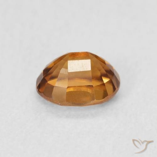Zircon Orange moyen naturelle ovale, 1.02 ct, VVS-VS