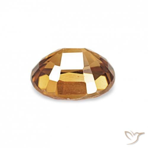 Zircon Medium Dark-Orange naturelle ovale, 1.04 ct, VVS-VS