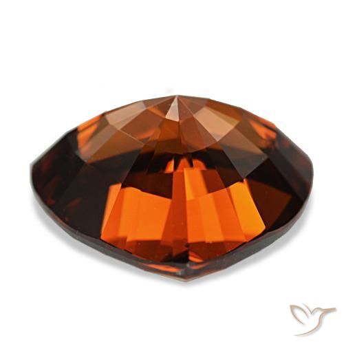 Zircon rouge naturelle trillion, 11,34 ct, VVS