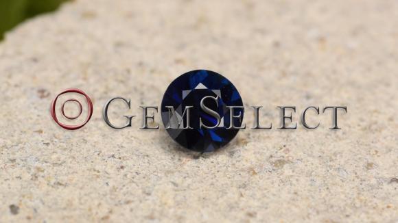 Bleu verdâtre profond Saphir - 0.87 ct